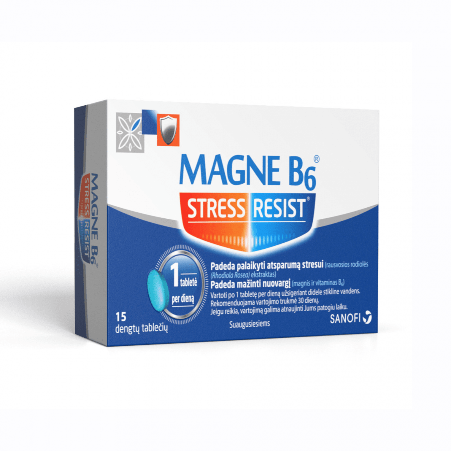 Magne B6 Stress Resist plėvele dengtos tabletės N15 | BE