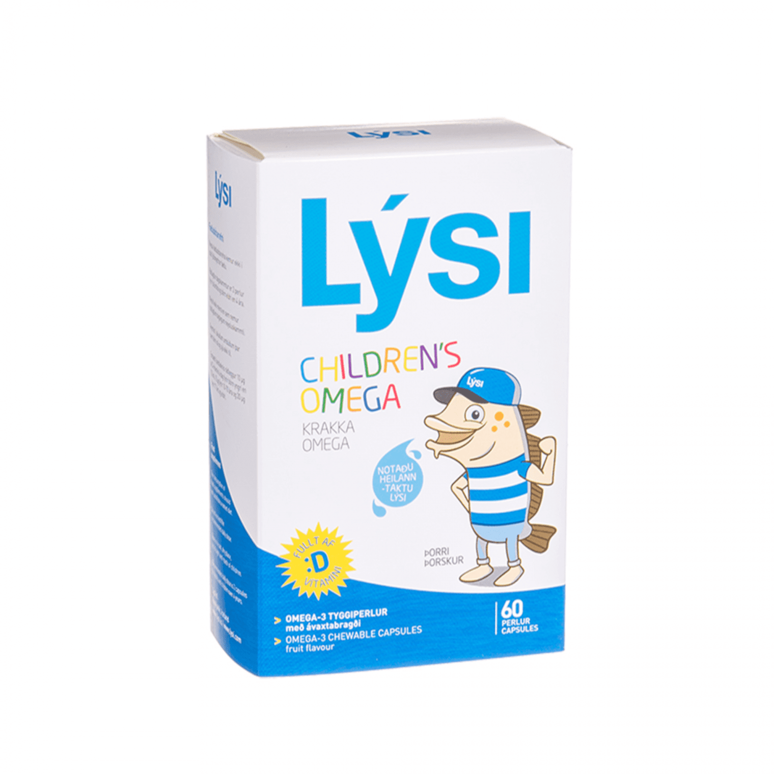 LYSI CHILDREN'S OMEGA-3 kramtomosios kapsulės, tutti fru