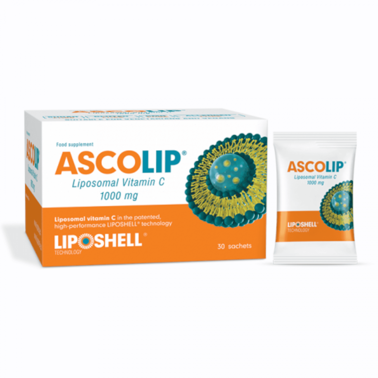 ASCOLIP liposominis vitaminas C 1000 mg, skystas gelis,