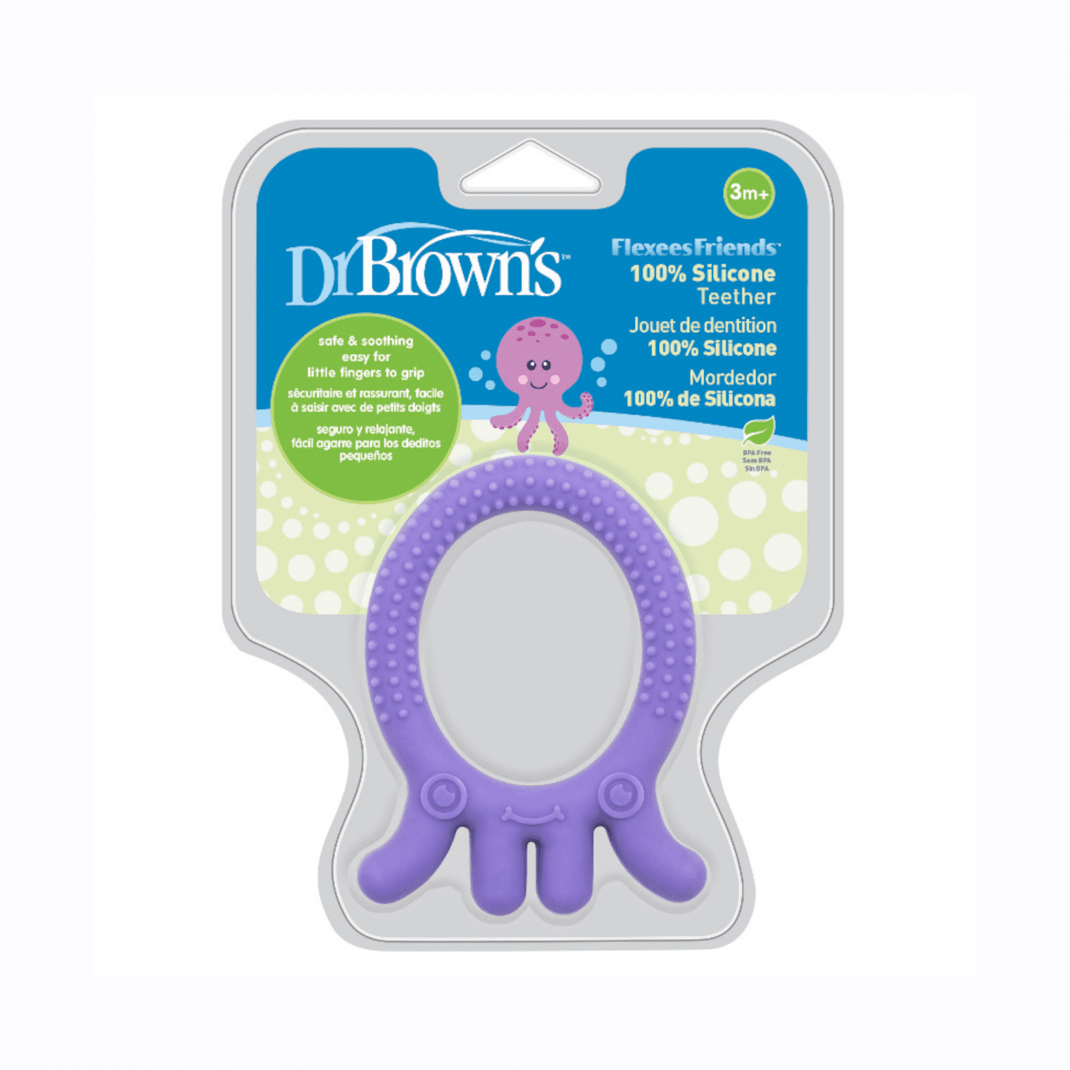 DR. BROWN'S ergonominis kramtukas AŠTUONKOJIS, nuo 3 mėn. N1
