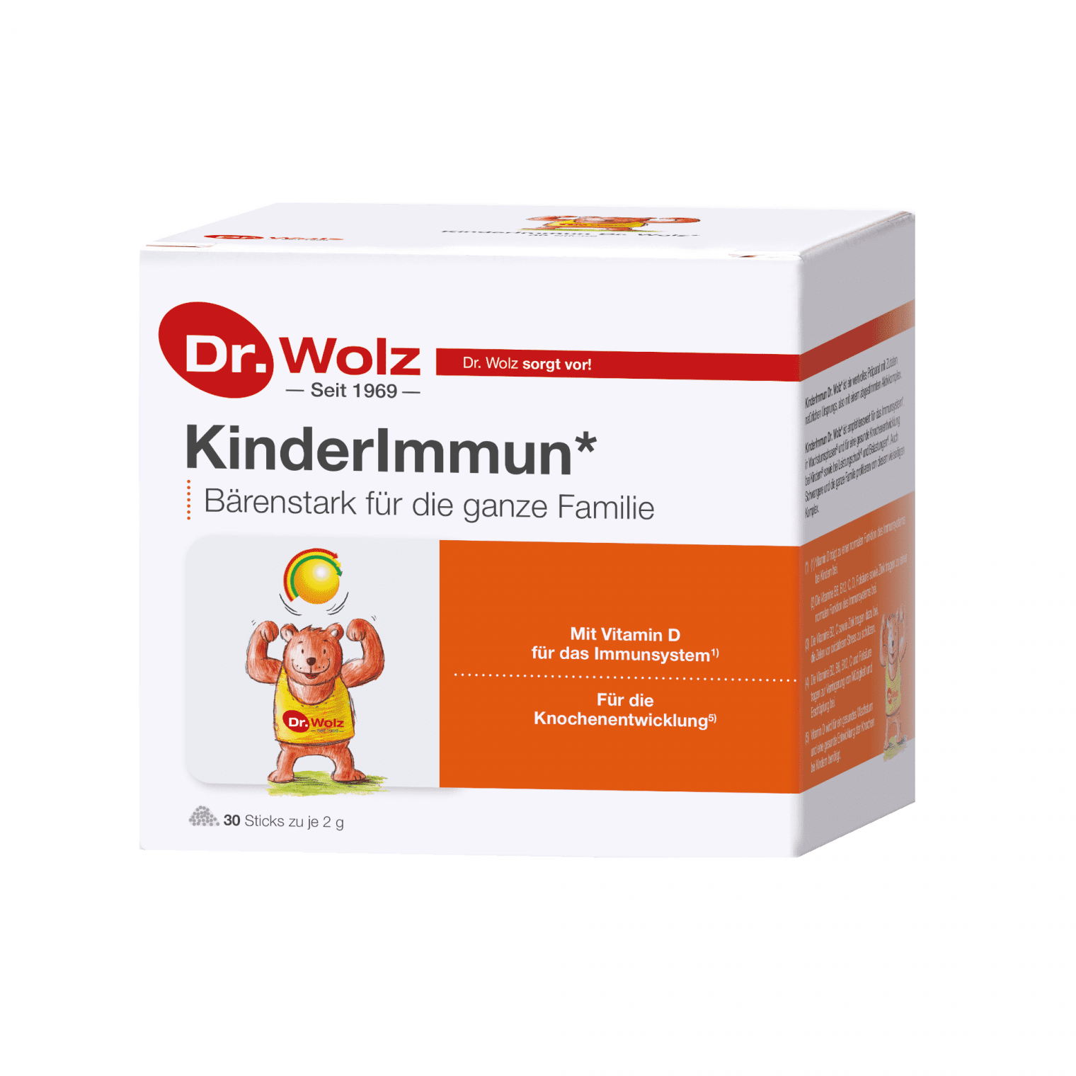 KinderImmun Dr. Wolz tirpūs milteliai 2 g, N30