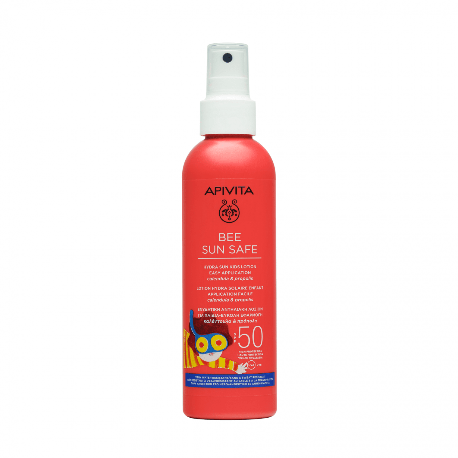 APIVITA purškalas BEE SUN SAFE KIDS, SPF50, 200 ml