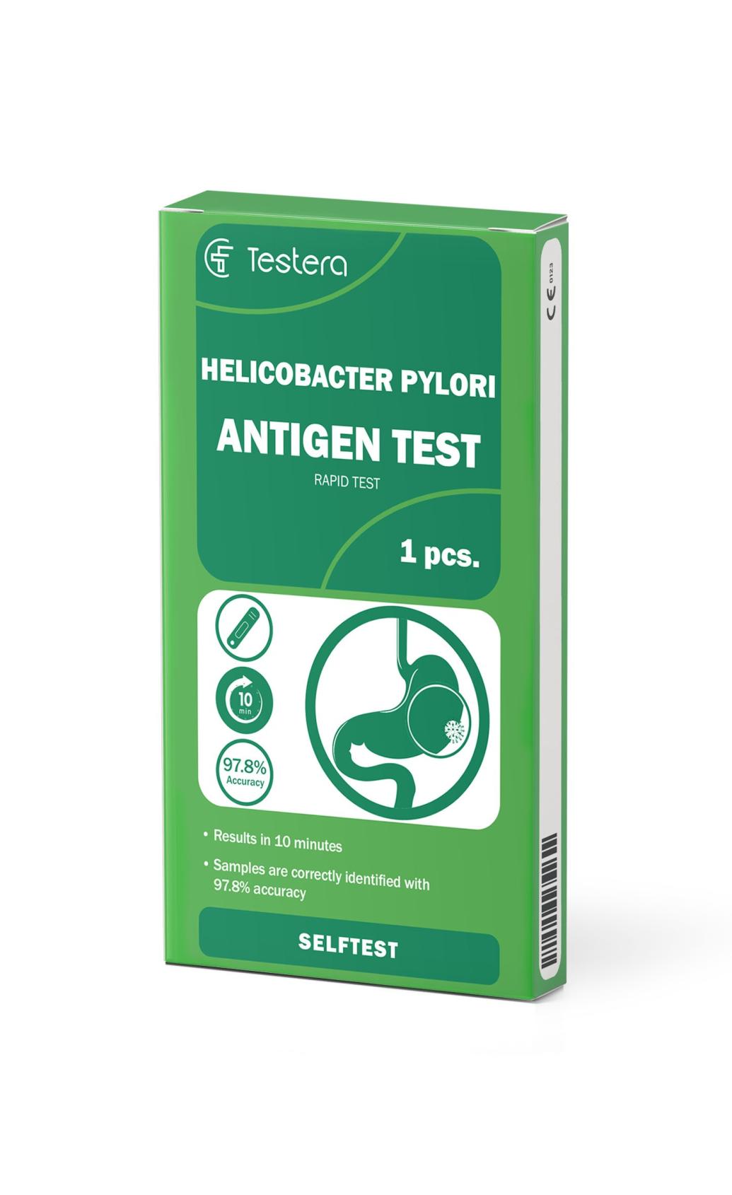 Helicobacter Pylori testas, 1 vnt. Testera