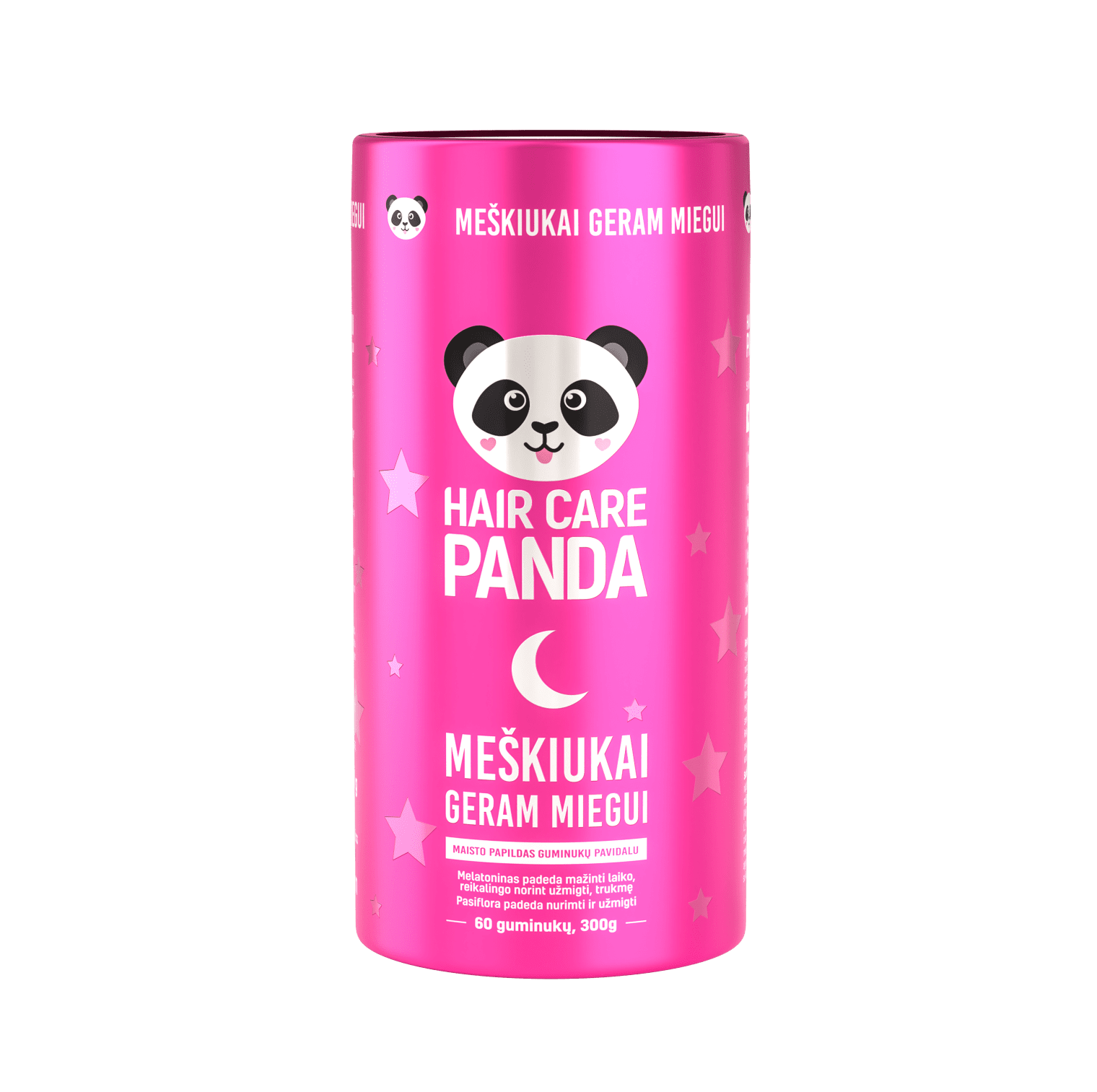 Maisto papildas „Hair Care Panda meškiukai geram mie