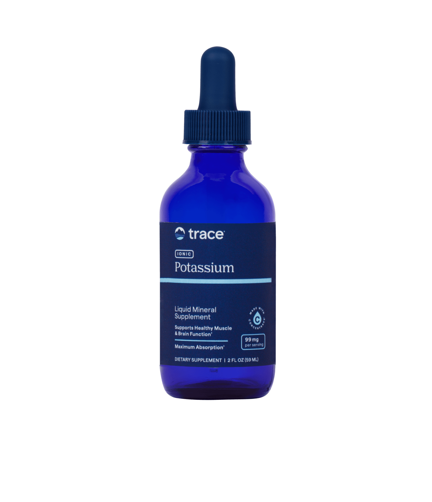 TRACE MINERALS joninio kalio lašai širdžiai 99 mg, 59 ml