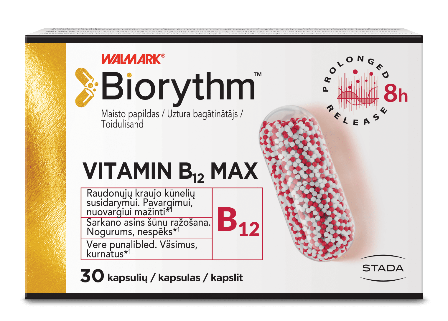 BIORYTHM vitaminas B12 kapsulės N30