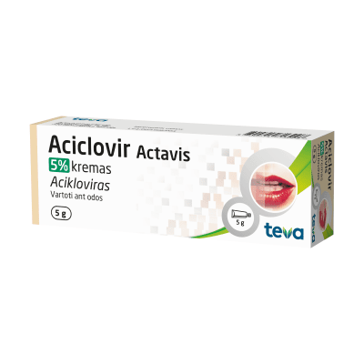 Aciclovir Actavis 50 mg/g kremas 5 g
