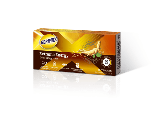 GERIMAX tabletės EXTREME ENERGY N10