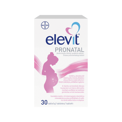ELEVIT PRONATAL vitaminų kompleksas, tabletės, N30