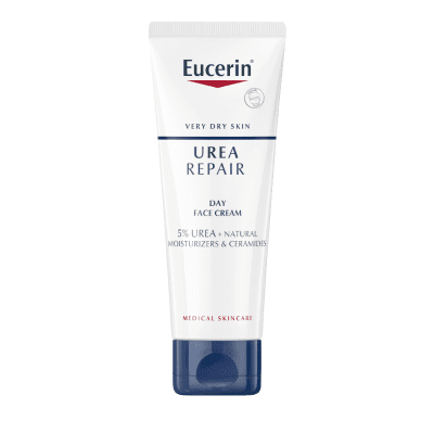 EUCERIN UreaRepair dieninis veido kremas sausai odai, 50 ml