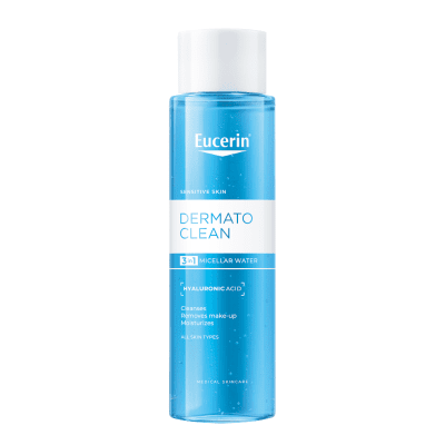 EUCERIN Dermatoclean 3 in 1 valomasis micelinis vanduo veidui, 400 ml