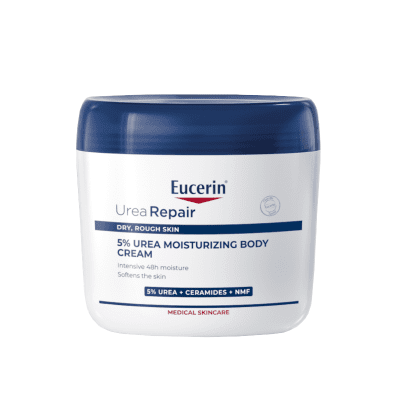 EUCERIN UreaRepair 5 % Urea kūno kremas sausai odai, 450 ml