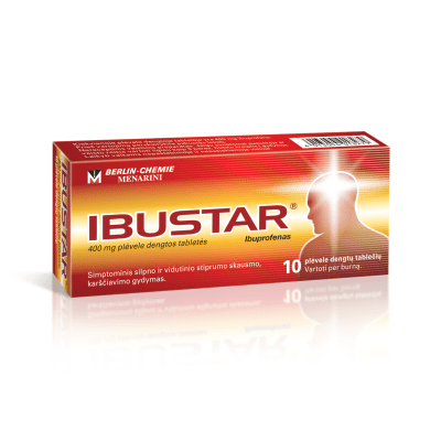 Ibustar 400 mg plėvele dengtos tabletės N10