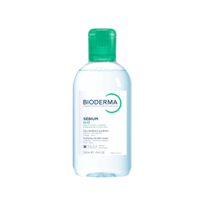 BIODERMA micelinis valomasis vanduo mišriai, riebiai odai SEBIUM H2O, 250 ml
