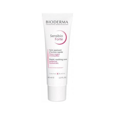 BIODERMA greito poveikio raminamasis sudirgusios, jautrios odos kremas SENSIBIO FORTE 40 ml