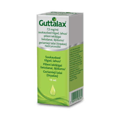 Guttalax 7,5 mg/ml geriamieji lašai (tirpalas) 15 ml