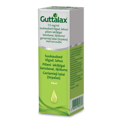 Guttalax 7,5 mg/ml geriamieji lašai (tirpalas) 30 ml