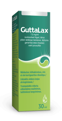 Guttalax 7,5 mg/ml geriamieji lašai (tirpalas) 30 ml