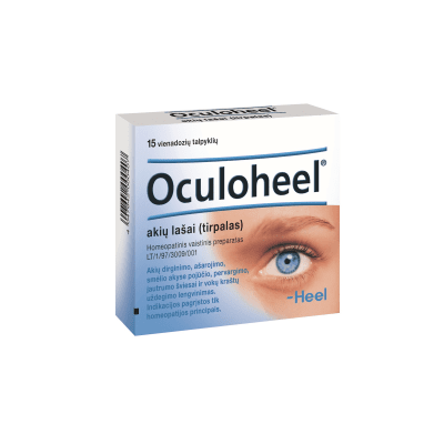 Oculoheel akių lašai (tirpalas) vienadozė talpyklė 0,45 ml N15 (3×5)