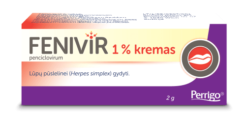 Fenivir 1% kremas, 2 g