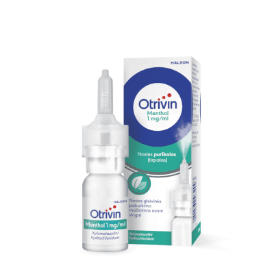 Otrivin Menthol 1 mg/ml nosies purškalas 10 ml