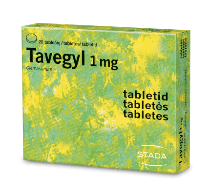 Tavegyl 1 mg tabletės N20