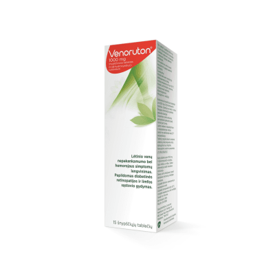 Venoruton 1000 mg šnypščiosios tabletės N15