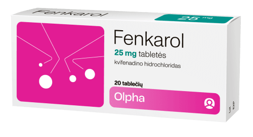 Fenkarol 25 mg tabletės N20
