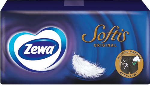 ZEWA vienkartinės nosinės SOFTIS, 1 pakuotė