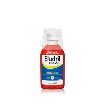 ELUDRIL burnos skalavimo skystis CLASSIC, nuo 6 m., 200 ml
