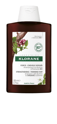 KLORANE šampūnas slenkantiems plaukams su chininu ir vitaminu B Quinine 200 ml