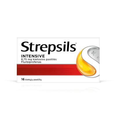 Strepsils Intensive 8,75 mg kietosios pastilės N16
