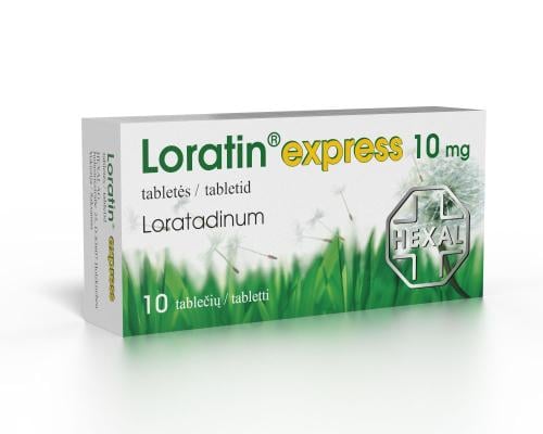 Loratin express 10 mg tabletės N10