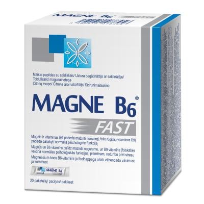 MAGNE B6 Fast vienadoziai paketėliai N20