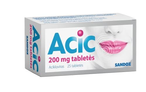 ACIC 200 mg tabletės N25