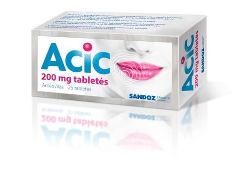 ACIC 200 mg tabletės N25