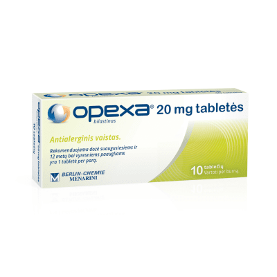 Opexa 20 mg tabletės N10