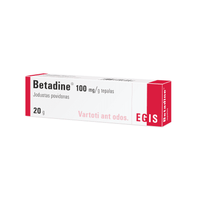 Betadine 100 mg/g tepalas 20 g