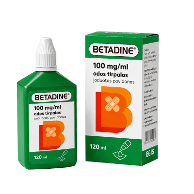 Betadine 100 mg/ml odos tirpalas 120 ml