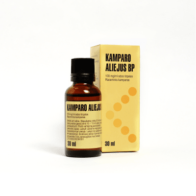 Kamparo aliejus Valentis 100 mg/ml odos tirpalas 30 ml