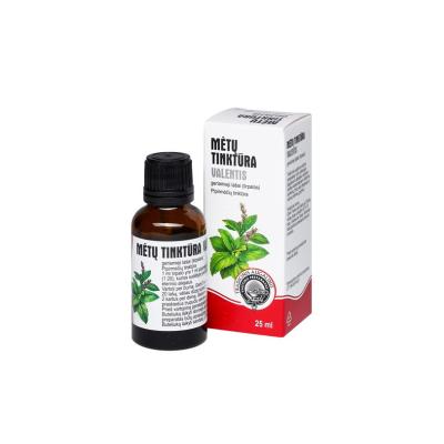 Mėtų tinktūra Valentis geriamieji lašai, tirpalas 25 ml