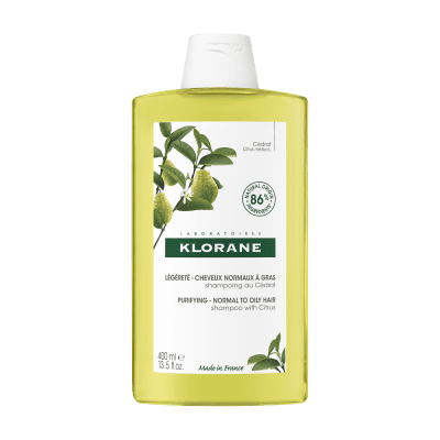 KLORANE šampūnas normaliems - riebiems plaukams su citrusų ekstraktu Citrus 400 ml