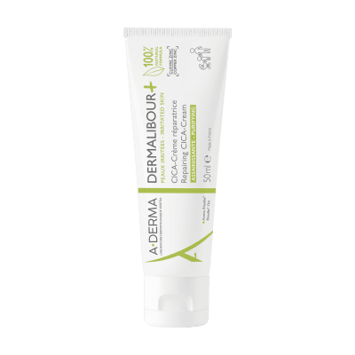 A-DERMA atstatomasis intensyvios priežiūros kremas sudirgusiai veido ir kūno odai DERMALIBOUR+, 50 ml