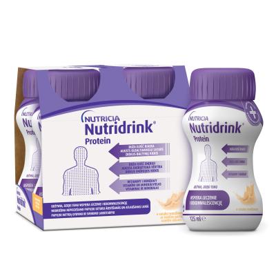 NUTRIDRINK Protein vanilės skonio, 4x125ML