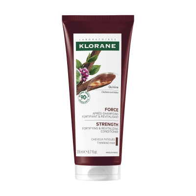 KLORANE kondicionierius slenkantiems plaukams su chininu ir vitaminu B Quinine 200 ml