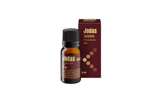 Jodas Valentis 5 % odos tirpalas 10 ml