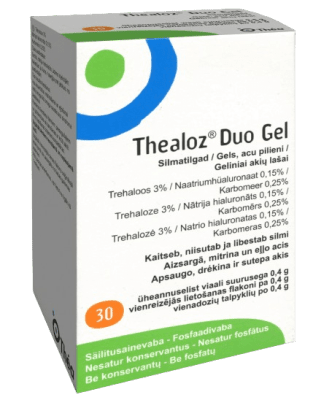 Thealoz Duo geliniai akių lašai 0,4 g N30