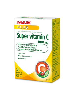 WALMARK Super Vitaminas C 600 mg tabletės N30