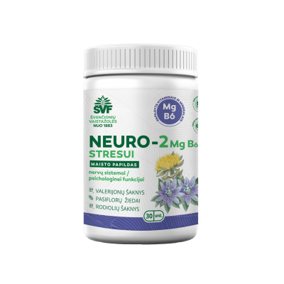 ŠVENČIONIŲ VAISTAŽOLĖS stresui NEURO-2 Mg B6, 30 kaps.