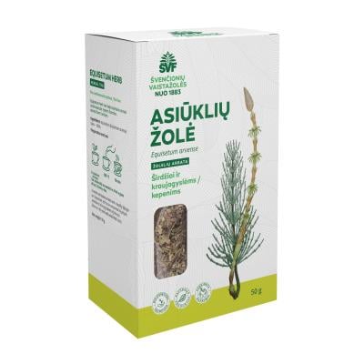 ŠVENČIONIŲ VAISTAŽOLĖS ASIŪKLIŲ ŽOLĖ, žolelių arbata, 50 g